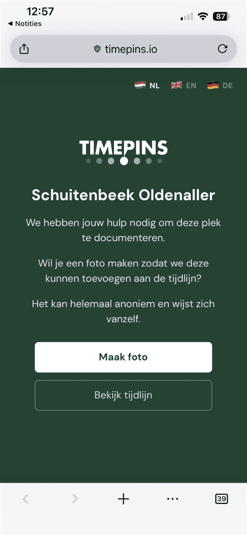 Welkomstscherm